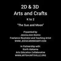 Free download 2D  3D Arts and Crafts - The Sun and Moon video and edit with RedcoolMedia movie maker MovieStudio video editor online and AudioStudio audio editor onlin
