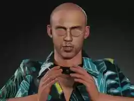 Free download 3D Character Bad Bunny for video games or animation video and edit with RedcoolMedia movie maker MovieStudio video editor online and AudioStudio audio editor onlin
