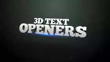 Free download 3D Text Openers v2 | After Effects Project Files - Videohive template video and edit with RedcoolMedia movie maker MovieStudio video editor online and AudioStudio audio editor onlin