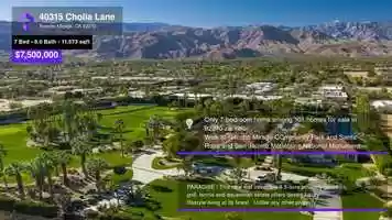 Free download $7,500,000 Single-Family Home for sale - 40315 Cholla Lane, Rancho Mirage, CA - 92270 video and edit with RedcoolMedia movie maker MovieStudio video editor online and AudioStudio audio editor onlin