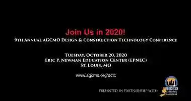 Free download 9th Annual AGCMO Design  Construction Technology Conference (2020) video and edit with RedcoolMedia movie maker MovieStudio video editor online and AudioStudio audio editor onlin