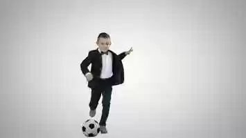Free download A cute boy in formal suit hitting a ball on gradient background. | Stock Footage - Videohive video and edit with RedcoolMedia movie maker MovieStudio video editor online and AudioStudio audio editor onlin