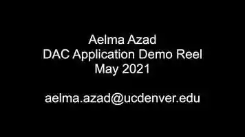 Free download Aelma Azads DAC Demo Reel 2021 video and edit with RedcoolMedia movie maker MovieStudio video editor online and AudioStudio audio editor onlin
