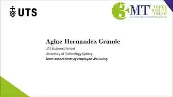 Free download Aglae Hernandez Grande 3MT - Team antecedents of Employee Wellbeing video and edit with RedcoolMedia movie maker MovieStudio video editor online and AudioStudio audio editor onlin