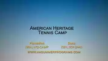 Free download AHS Summer Camp: Tennis video and edit with RedcoolMedia movie maker MovieStudio video editor online and AudioStudio audio editor onlin