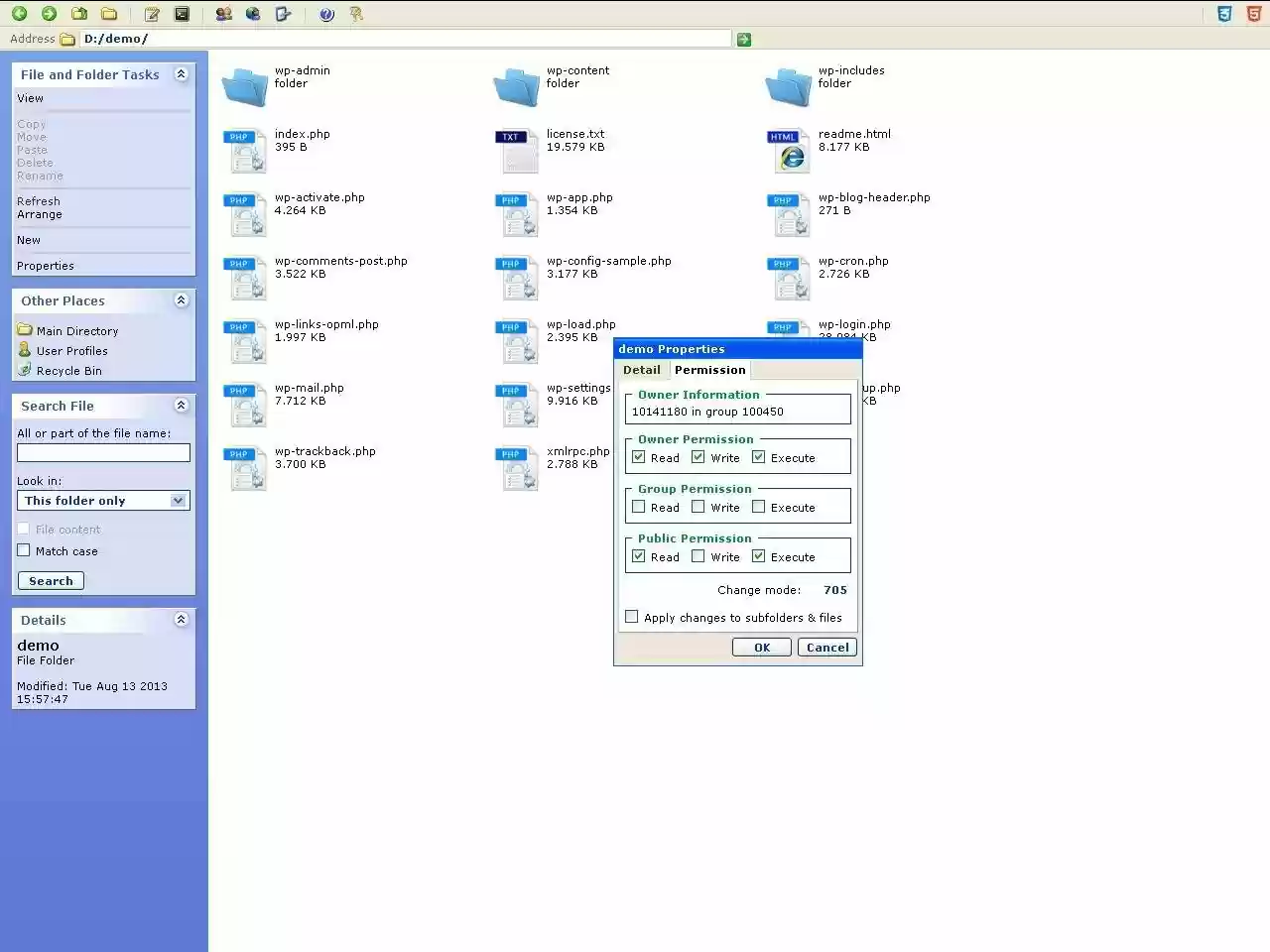 Download web tool or web app Ajax File Manager - AjaxExplorer
