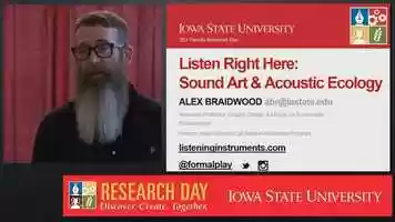 Free download Alex Braidwood - Listen Right Here: Acoustic Ecology, Sonification and the Intersection of Art and Science video and edit with RedcoolMedia movie maker MovieStudio video editor online and AudioStudio audio editor onlin