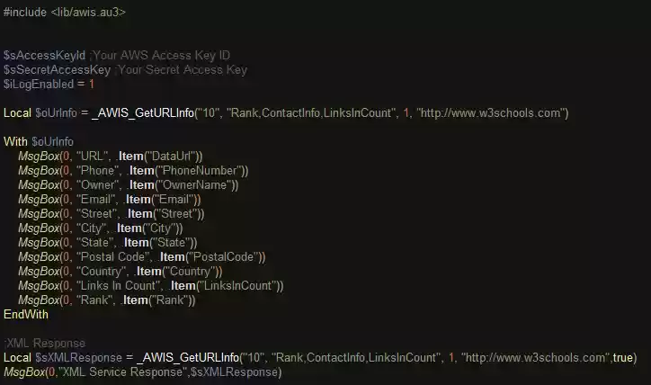 Download web tool or web app Amazon AWIS AutoIt Download web tool or web app Amazon AWIS AutoIt