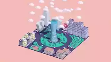 Free download Animated City video and edit with RedcoolMedia movie maker MovieStudio video editor online and AudioStudio audio editor onlin