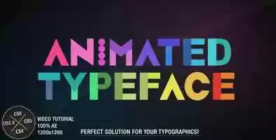 Free download Animated Typeface | After Effects Template video and edit with RedcoolMedia movie maker MovieStudio video editor online and AudioStudio audio editor onlin