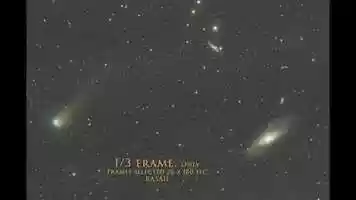 Free download Animation Of Comet C/2017 T2 PanSTARRS Drifting Across Galaxy Field of M 106 video and edit with RedcoolMedia movie maker MovieStudio video editor online and AudioStudio audio editor onlin