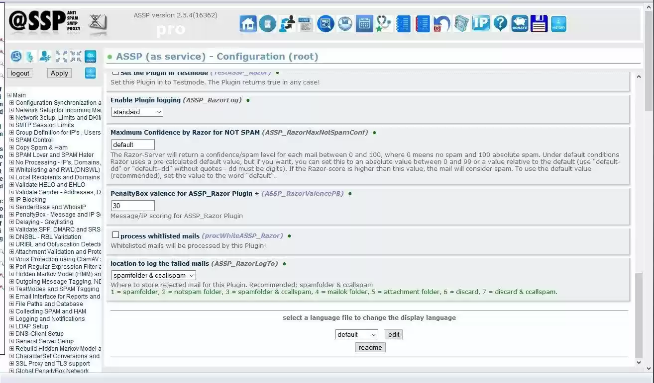 Download web tool or web app Anti-Spam SMTP Proxy Server
