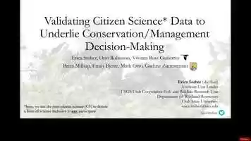 Free download AOS21-(330702) Validating the performance of citizen science establishes novel evidence base for conservation decision-making video and edit with RedcoolMedia movie maker MovieStudio video editor online and AudioStudio audio editor onlin