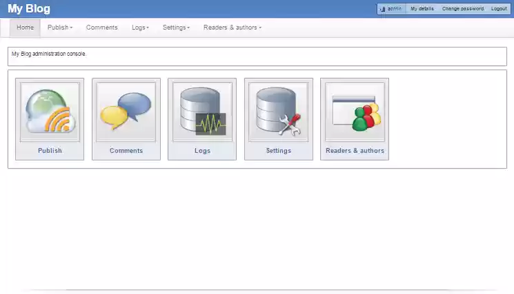 Download web tool or web app APEX Blogging Platform
