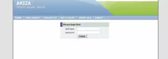 Download web tool or web app ARIZA: Bug/Request Tracking Tool