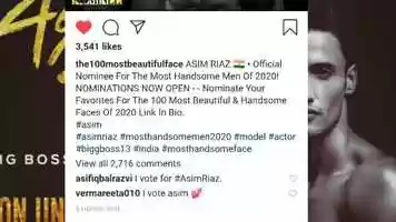 Free download Asim Riaz is Now 5th world most beautiful men | Asim Riaz and Himanshi Khurranas latest  updates video and edit with RedcoolMedia movie maker MovieStudio video editor online and AudioStudio audio editor onlin