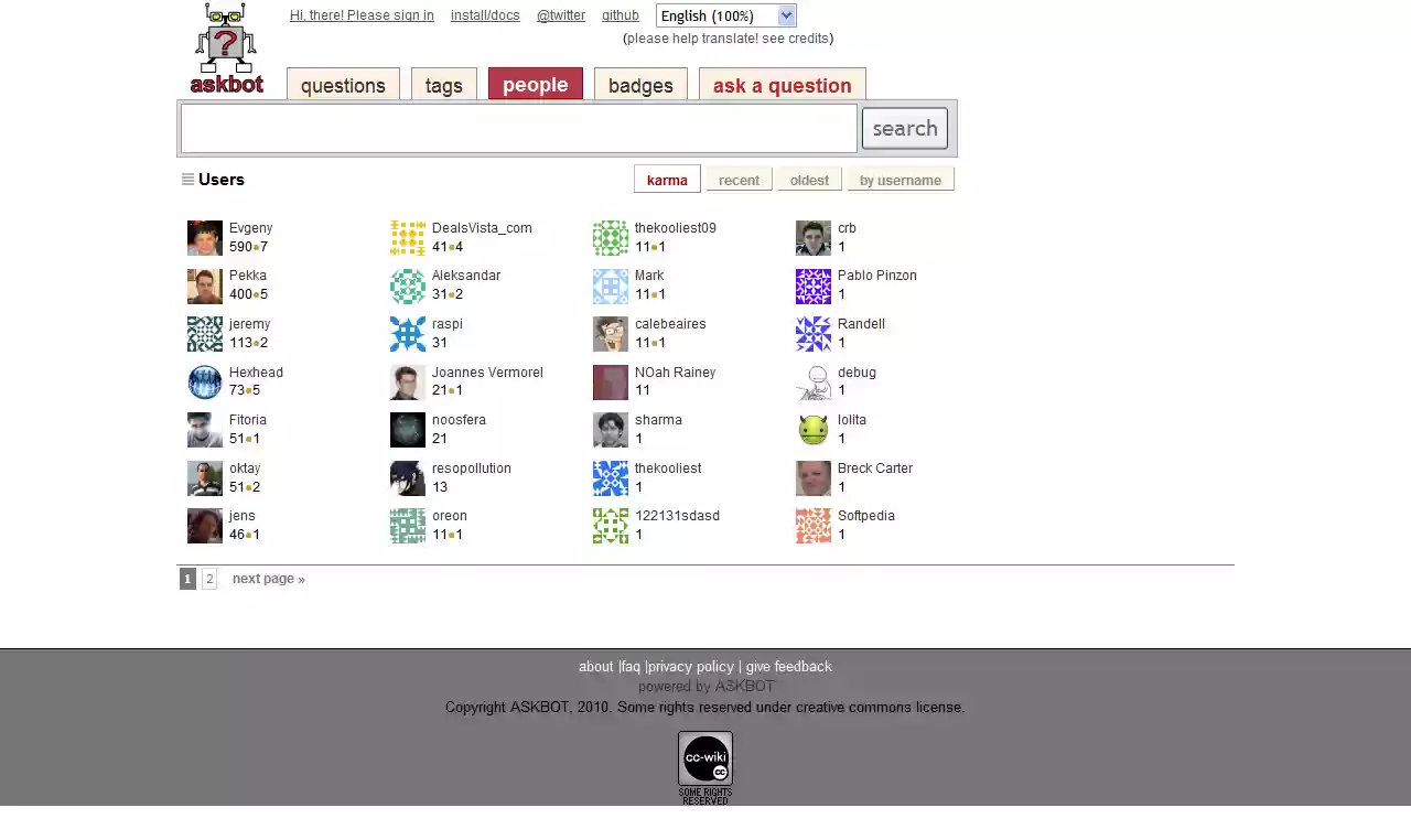 Download web tool or web app Askbot for php Download web tool or web app Askbot for php