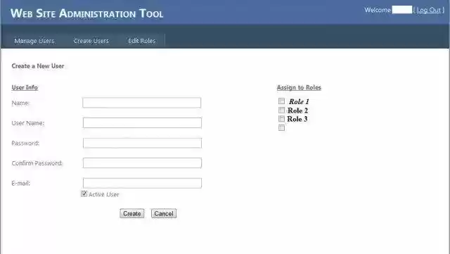 Download web tool or web app ASP.NET Web Site Administration Tool 