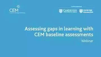 Free download Assessing gaps in learning with CEM baseline assessments video and edit with RedcoolMedia movie maker MovieStudio video editor online and AudioStudio audio editor onlin
