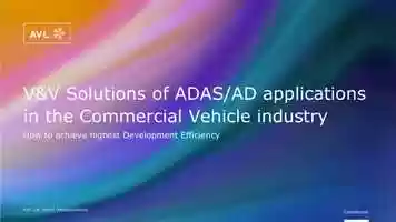 Free download AVL: VV Solutions of DAS/AD applications in the Commercial Vehicle industry video and edit with RedcoolMedia movie maker MovieStudio video editor online and AudioStudio audio editor onlin
