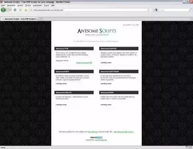 Download web tool or web app Awesome Scripts