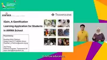 Free download AWWA - iGain, A Learning Application for Students in AWWA School video and edit with RedcoolMedia movie maker MovieStudio video editor online and AudioStudio audio editor onlin