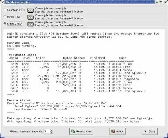 Download web tool or web app Bacula Download web tool or web app Bacula