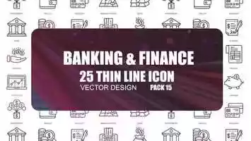 Free download Banking And Finance  Thin Line Icons | After Effects Project Files - Videohive template video and edit with RedcoolMedia movie maker MovieStudio video editor online and AudioStudio audio editor onlin