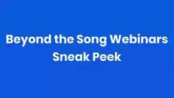 Free download Beyond the Song Sneak Peek video and edit with RedcoolMedia movie maker MovieStudio video editor online and AudioStudio audio editor onlin