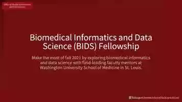 Free download Biomedical Informatics and Data Science Fellowship video and edit with RedcoolMedia movie maker MovieStudio video editor online and AudioStudio audio editor onlin