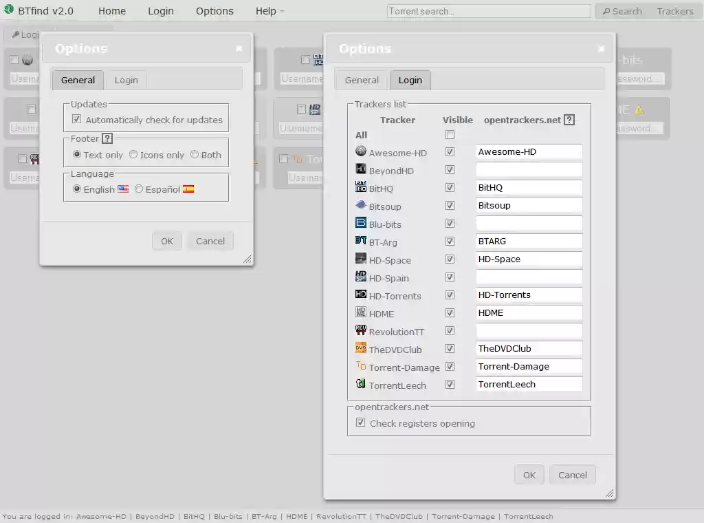 Download web tool or web app BTfind