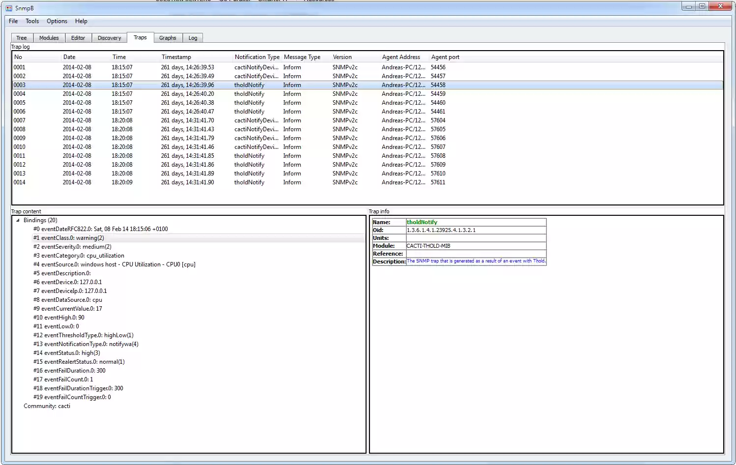Download web tool or web app Cacti-SNMPAgent