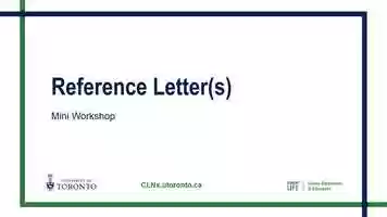 Free download Career Education Workshop -  Reference Letter(s) video and edit with RedcoolMedia movie maker MovieStudio video editor online and AudioStudio audio editor onlin