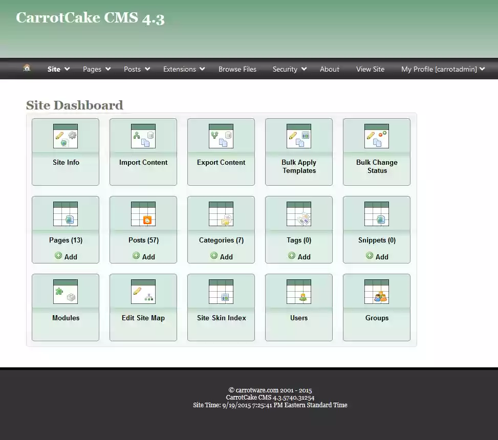 Download web tool or web app CarrotCakeCMS