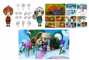 Free download cartoon_3d video and edit with RedcoolMedia movie maker MovieStudio video editor online and AudioStudio audio editor onlin