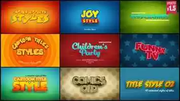 Free download Cartoon Titles Styles | After Effects Project Files - Videohive template video and edit with RedcoolMedia movie maker MovieStudio video editor online and AudioStudio audio editor onlin
