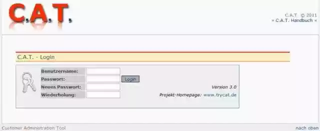 Download web tool or web app C.A.T. (Customer Administration Tool) Download web tool or web app C.A.T. (Customer Administration Tool)
