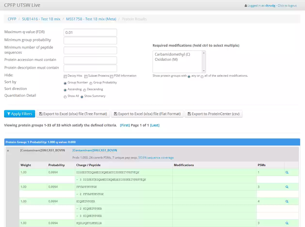 Download web tool or web app Central Proteomics Facilities Pipeline