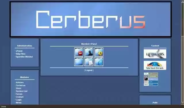 Download web tool or web app Cerberus Content Management System