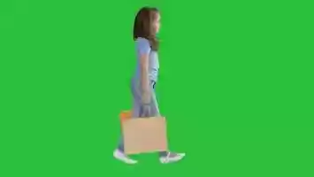 Free download Cheerful school girl walking with shopping bags on a Green | Stock Footage - Videohive video and edit with RedcoolMedia movie maker MovieStudio video editor online and AudioStudio audio editor onlin