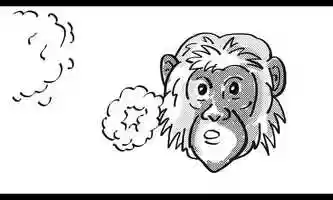 Free download Chimpanzee Blowing Smoke Rings Drawing 2D Animation video and edit with RedcoolMedia movie maker MovieStudio video editor online and AudioStudio audio editor onlin
