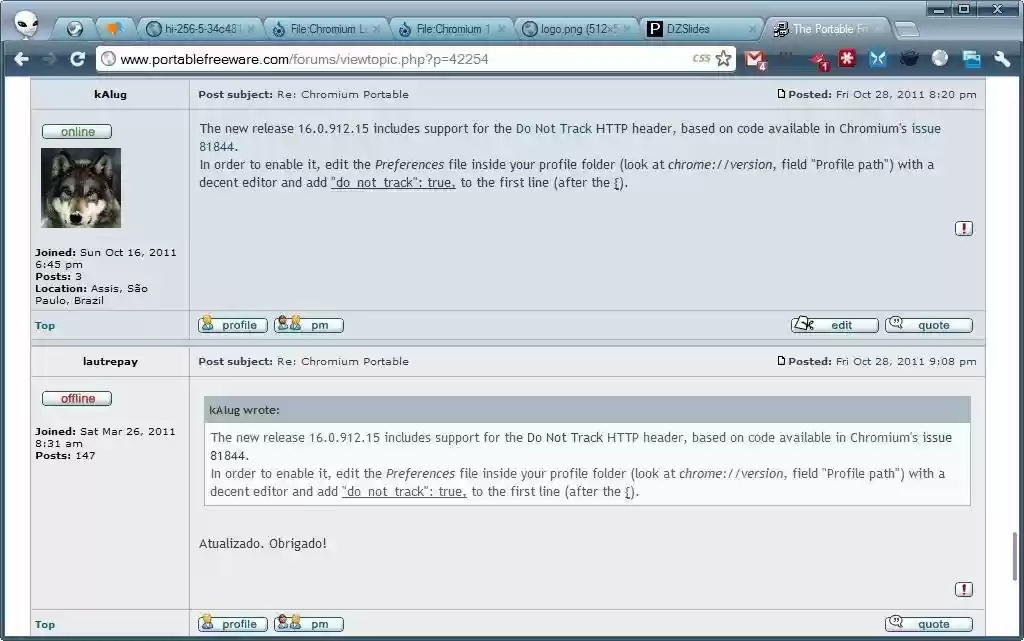 Download web tool or web app Chromium Portable