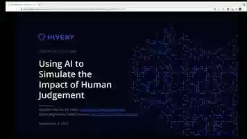 Free download CMA + HIVERY on Using AI to simulate the impact of human judgement video and edit with RedcoolMedia movie maker MovieStudio video editor online and AudioStudio audio editor onlin