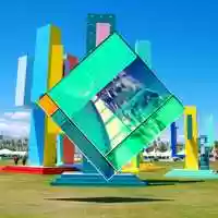 Free download coachella art for youtube music video and edit with RedcoolMedia movie maker MovieStudio video editor online and AudioStudio audio editor onlin