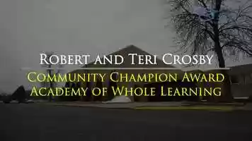 Free download Community Champion Award: Robert and Teri Crosby video and edit with RedcoolMedia movie maker MovieStudio video editor online and AudioStudio audio editor onlin