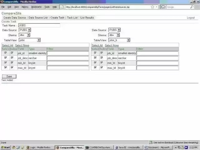 Download web tool or web app CompareZilla
