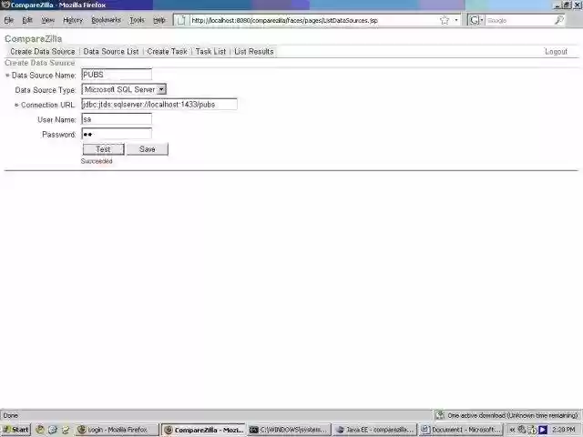 Download web tool or web app CompareZilla