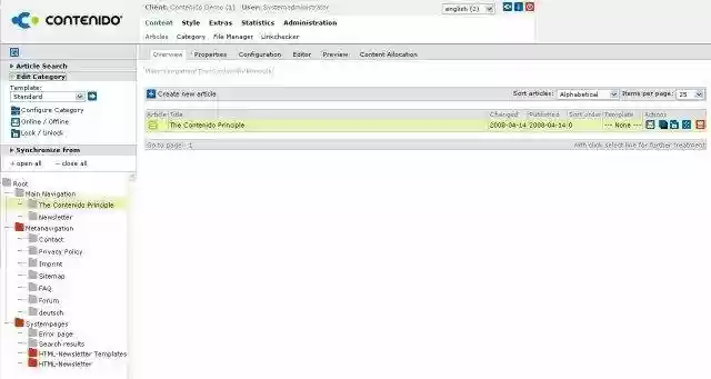 Download web tool or web app CONTENIDO Download web tool or web app CONTENIDO