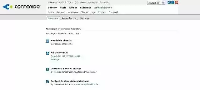 Download web tool or web app CONTENIDO Download web tool or web app CONTENIDO
