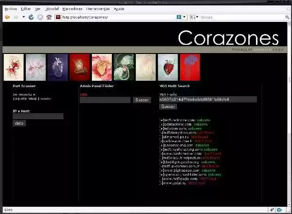 Download web tool or web app Corazones web Toolbox